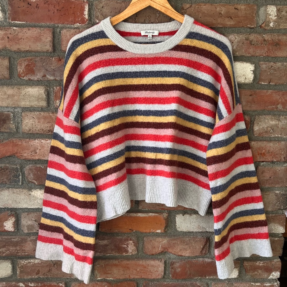 Madewell Striped Crewneck Sweater
